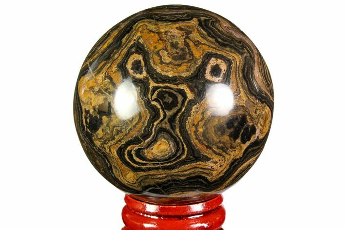 Polished Stromatolite (Greysonia) Sphere - Bolivia #113566